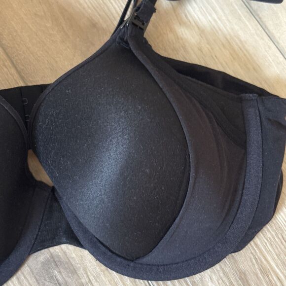 New w/ Tags Secret Treasures 40C Black Nursing Bra Underwire Adjustable Comfort - Picture 3 of 8